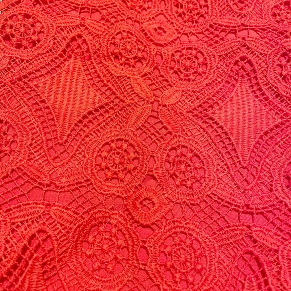 Hollister Red Lace Skirt Womens Size 5 - Picture 2 of 16